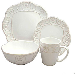 American Atelier 16-piece Bianca Braid Dinnerware Set