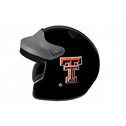 DOT Texas Tech College Open Face Motorcycle Helmet