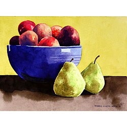 Ed Wade, Jr. 'Plums And Pears 3' Art Print