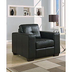 Contemporary Black Leather Chair