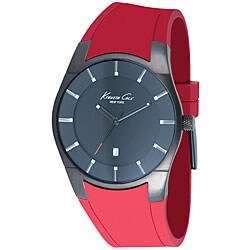 Kenenth Cole Men's KC1629 Quartz Red Silicone Strap Watch