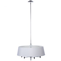 New York New York 6-light Brushed Nickel Chandelier