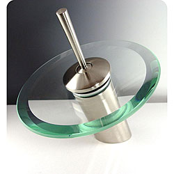 Fresca Cascata Waterfall Brushed Nickel Bathroom Faucet.