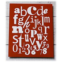 Trendography Prints  'Alpha Numeric' Graphic Art Print
