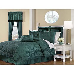 Lorenzo Teal 8-piece Full-size Comforter Set