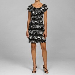 Connected Apparel Mini-ruffle Dress.