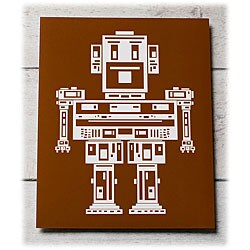 Trendography Prints  'Robot Zippy' Graphic Art Print
