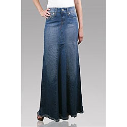 Naomi Women's Light Wash Denim Mermaid Skirt | Overstock.com