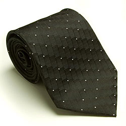 Platinum Ties Men's 'Black Dial' Tie