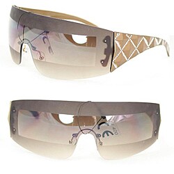 Women's F1506 Brown Rimless Sunglasses 