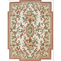 Tufted Athena Sage Wool Rug (5' x 8') 
