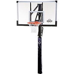 Lifetime 60-inch Tempered Glass In-ground Power Lift Basketball System