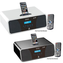 Pyle High-Performance White AM/FM Clock Radio with iPod/ iPhone Dock