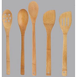 Bamboo 5-piece Cooking Spoon Set