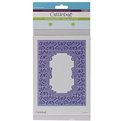 Cuttlebug Plus Brocade Window 5x7-in Embossing Folder