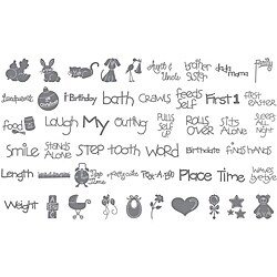 Sizzix Eclips Baby Milestones 50-ct Base Shape Cartridge 