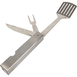 KitchenWorthy 3-in-1 Stainless Steel BBQ Tools (Pack of 10)