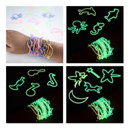 Fairy Shaped Glow-in-the-dark Rubber Bands (Pack of 12)