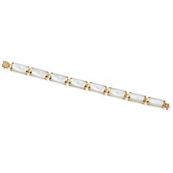 Angelina D'Andrea 14k Yellow Gold Mother of Pearl Bracelet