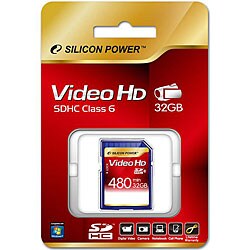 Silicon Power 32GB SDHC (Class 6) Full Video HD Card