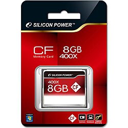 Silicon Power 8GB 400X Compact Flash Memory Card