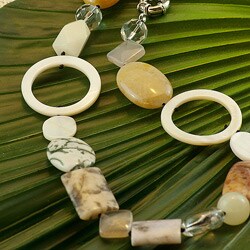 Pearls Plus Janet Mother of Pearl and Shell Necklace