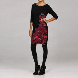 Jonathan Martin Women's Placement Print Sweater Dress