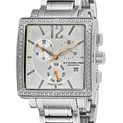 Stuhrling Original Women's Diamond Chronograph Watch