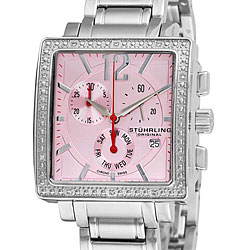 Stuhrling Original Women's Diamond Chronograph Watch