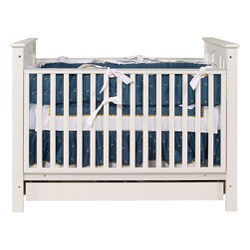 Roxy Antique White Modern 3-in-1 Espresso Crib 