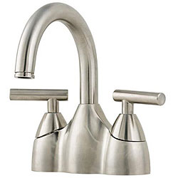 Price Pfister PGT48NK00 Contemporary Brushed Nickel Centerset Bathroom Faucet