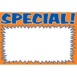 Foxfire 'Special' Pricing Sign Cards (Case of 100)