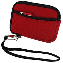 rooCase SLV2 Red Neoprene Sleeve Case for Flip Mino and Mino HD Camcorder