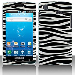Samsung Captivate Black/ White Zebra Snap-on Protective Cover