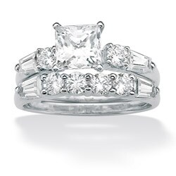 Ultimate CZ 10k White Gold Cubic Zirconia Ring