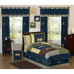 JoJo Designs Blue 4-piece Twin-size  Comforter Set