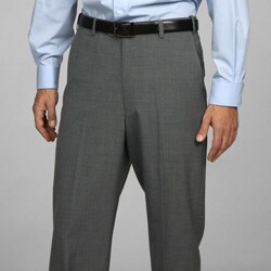 Austin Reed Men's Grey Flat-front Washable Reflex Dress Pants