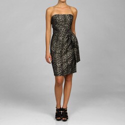 Maggy London Print Taffeta Dress
