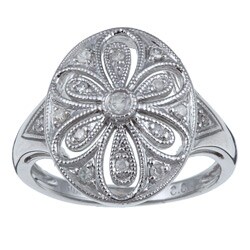 10k White Gold 1/5ct TDW Vintage Diamond Ring (G-H, I1-I2)