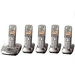 Panasonic KX-TG4025N DECT 6.0 PLUS Expandable Digital Cordless Answering System with 5 Handsets (Refurbished)