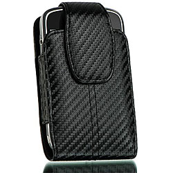 ECS T-Mobile my Touch 3G Slide Carbon Fiber and Leather Belt Clip Case