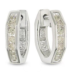 10k Gold 1/4ct TDW Diamond Geometric Earrings (K-L, I2-I3)