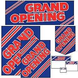 'Grand Opening' Sign Kit