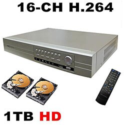 16-CH H.264 DVR 1TB HD Web-ready Security System