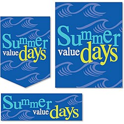 'Summer Value Days' 22-piece Retail Sign Kit