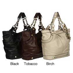 Etienne Aigner 'Emma' Leather Chain Handle Tote Bag