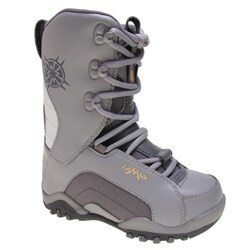 Lamar Force Boy's Grey Snowboard Boots 