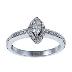 14k White Gold 2/5ct TDW Diamond Engagement Ring (G-H, VS1-VS2)