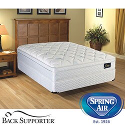 Spring Air Cascade Euro Top Value Back Supporter Queen-size Mattress Set