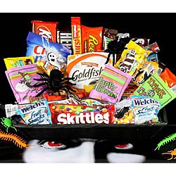 Halloween Candy Gift Basket.